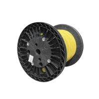 Optipack indoor cable, LSZH, CPR B2ca, 24-way, 1x24F, SM, G.657A2, 250um, 4.9mm, yellow, Huber+Suhner