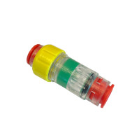 Connector, gasblock, 10/7mm