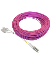 Patch cable duplex OM4, LC/PC-SC/PC, 1.8mm, 75m