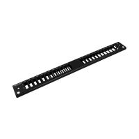 Patch panel front plate, 1U, 24x SC duplex, 19 inch, black, Fibrain