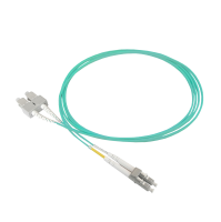 Patch cable duplex OM3, LC/PC-SC/PC, 1.8mm, 9m