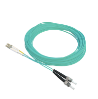 Patch cable duplex OM3, LC/PC-ST/PC, 1.8mm, 30m