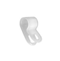 P-clip bracket, 1/4 inch, clip thickness 1.1mm, transparent, bag 100pcs