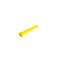 Rubber stopper, 3.5 mm, bag of 500 pcs, yellow, Maunt