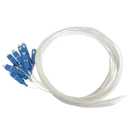 Pigtail set 12pcs, SM, SC/PC, white, 2m