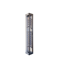 LISA rack, CDR 300, 47HE, perforated door left, black