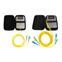 OTDR launch cable reel set, calibrated, 2x 1000m, SC/PC-SC/APC, SC/PC-LC/APC 1x 1000m, SC/APC-SC/APC, SM, 2.0mm, 5m