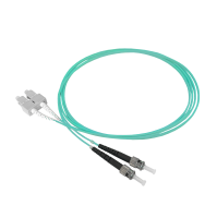 Patch cable duplex OM3, SC/PC-ST/PC, 1.8mm, 2m