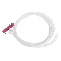 Pigtail set 12pcs, OM4, LC/PC, white, 2m