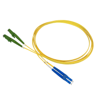 Patch cable duplex SM, E2000/APC-LC/PC, 2.0mm, 8m, Huber+Suhner