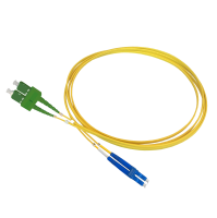 Patch cable duplex SM, LC/PC-SC/APC, 1.8mm, 2m