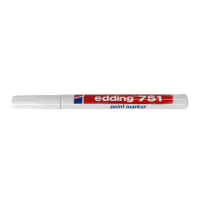 Permanent marker, 2mm, white