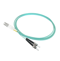 Patch cable duplex OM3, LC/PC-ST/PC, 1.8mm, 1m
