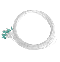 Pigtail set 12pcs, OM3, LC/PC, white, 2m