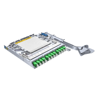 LISA fiber tray, SM, 12x LC/APC duplex, 24x pigtails, NC, heatshrink