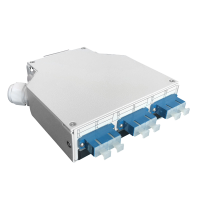 DIN Rail, 6-way, SM, SC/PC, duplex, complete