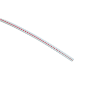 HDPE pipe, 14/10mm, transparent with red stripe