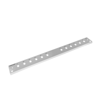 Patch panel front plate, 1U, 12x ST, 19 inch, grey, Fibrain