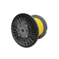 Optipack indoor cable, LSZH, CPR B2ca, 48-way, 4x12F, SM, G.657A2, 250um, 6.6mm, yellow, Huber+Suhner