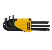 Allen wrench set, incl. ball head, 9-piece, Ironside