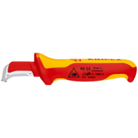 Cable knife, with sliding lug, 180mm, VDE, Knipex