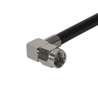 Connector, right-angle, 50 Ohm, SMA/male, Huber+Suhner (16 SMA-50-4-77/133NE)