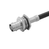 Connector, straight bulkhead, 50 Ohm, BNC/female, Huber+Suhner (24 BNC-50-4-10/133NE)