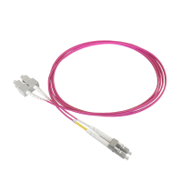 Patch cable duplex OM4, LC/PC-SC/PC, 1.8mm, 1m