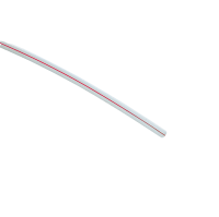 HDPE led tube, 10/8mm, transparent with red stripe