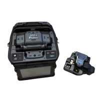 Used fusion splicer, 90S+, 1,553 splices, manufactured in 2023, includes CT-50 Cleaver, Fujikura