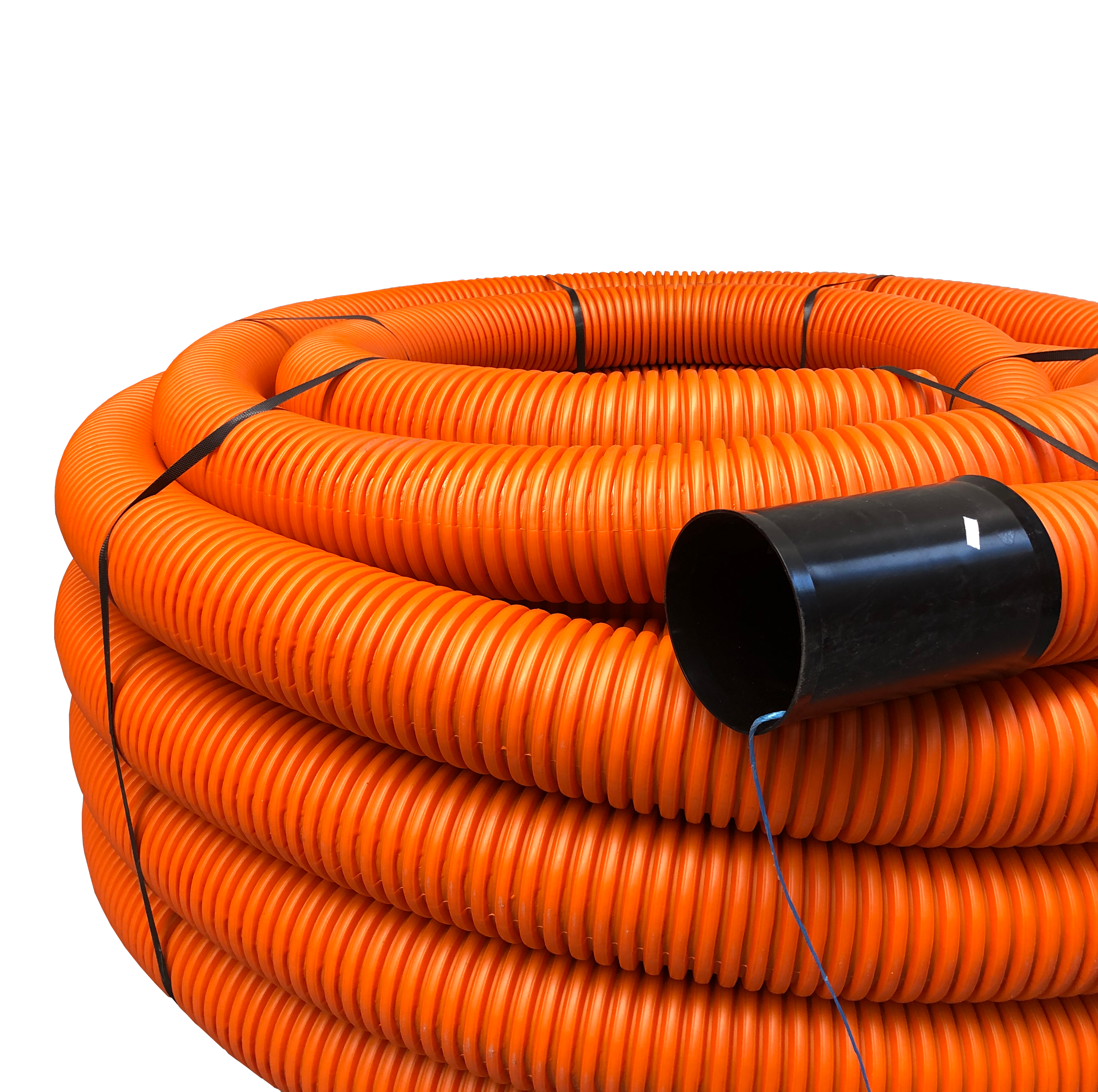PE flex pipe, 110mm, roll 50m, orange