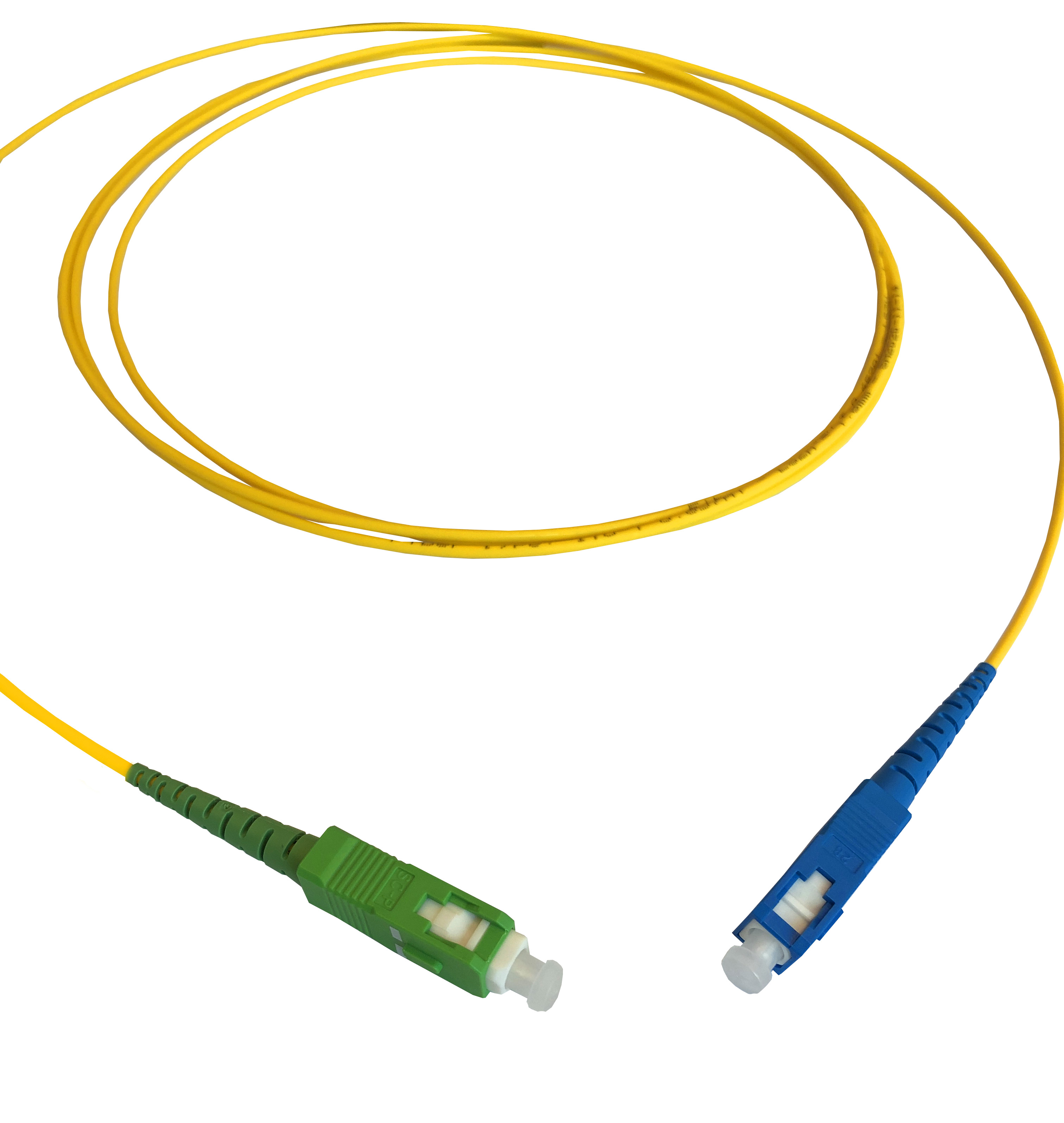 Patch cable simplex SM, SC/APC-SC/PC, 1.8mm, 3m