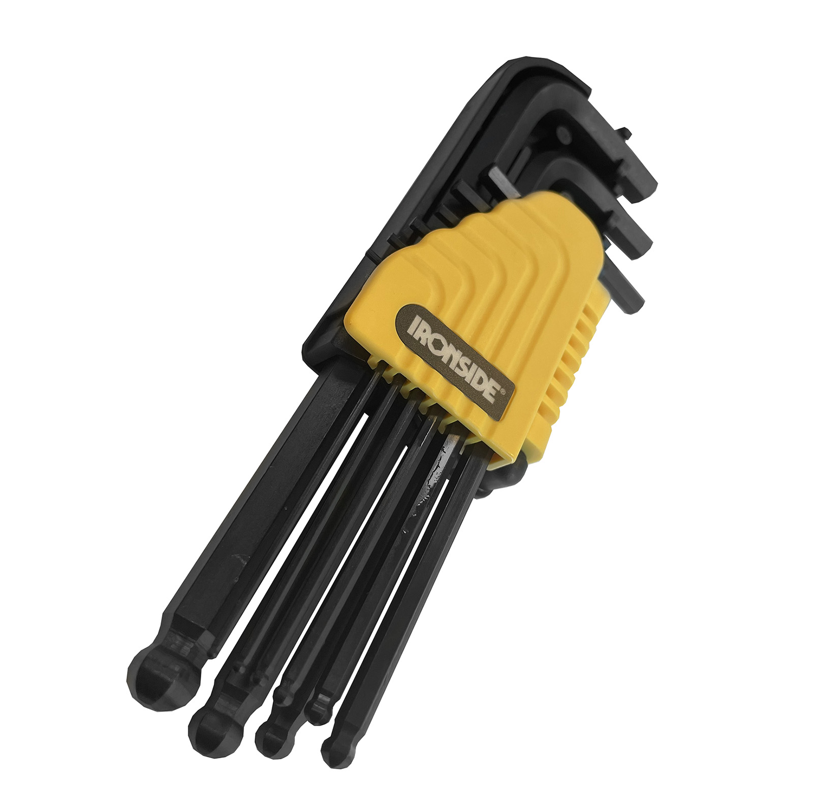Allen wrench set, incl. ball head, 9-piece, Ironside