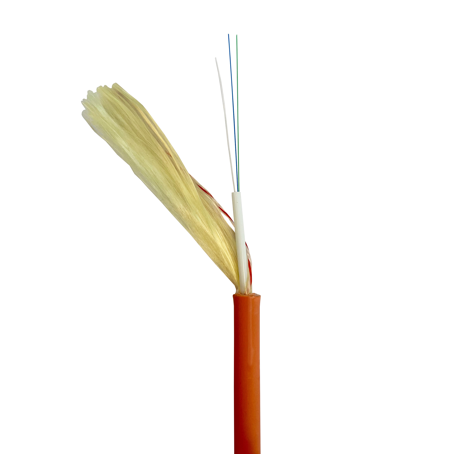 DAC cable indoor/outdoor, D-DAC, LSZH, CPR Dca, 2-way, SM, G.657A1, 250um, 5.8mm, orange (KPN)