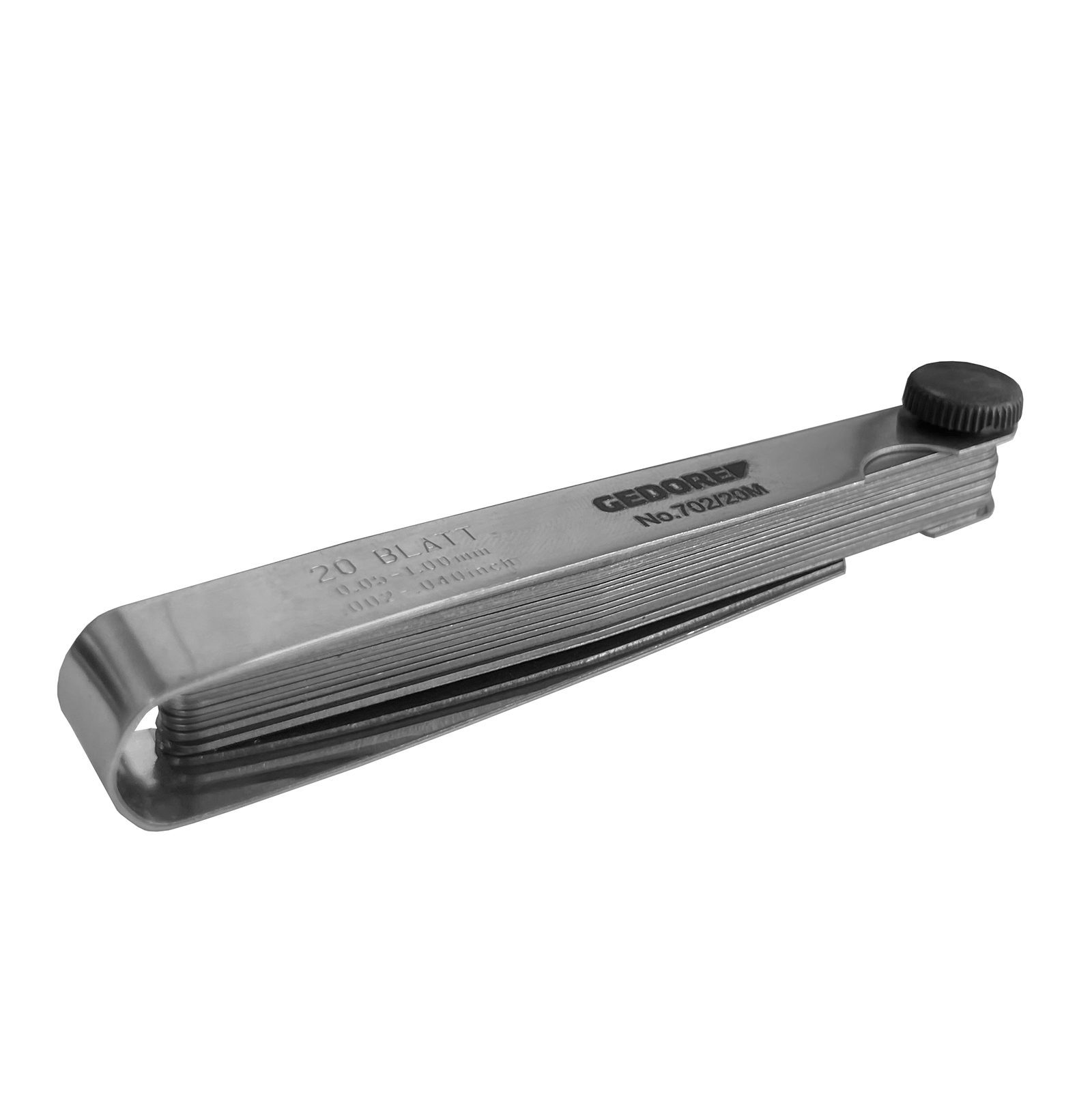 Feeler gauge nickel-plated, 0.5-1mm, 20m