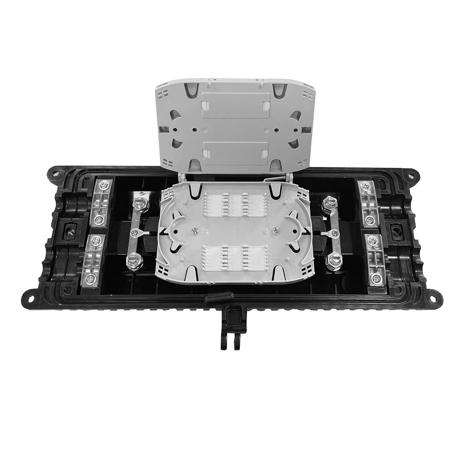 In-line Fiber optic enclosure, 48-way