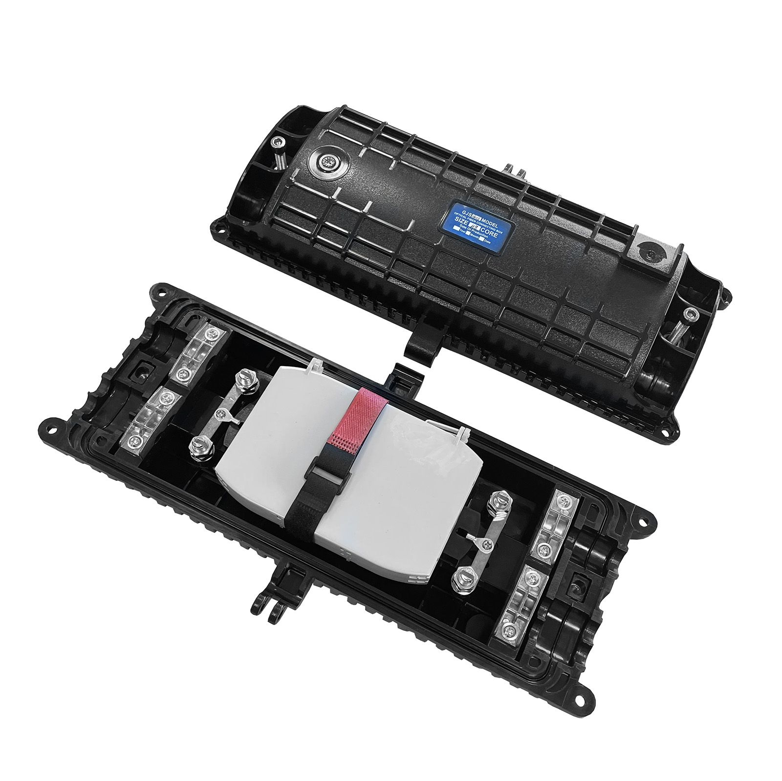 In-line Fiber optic enclosure, 48-way