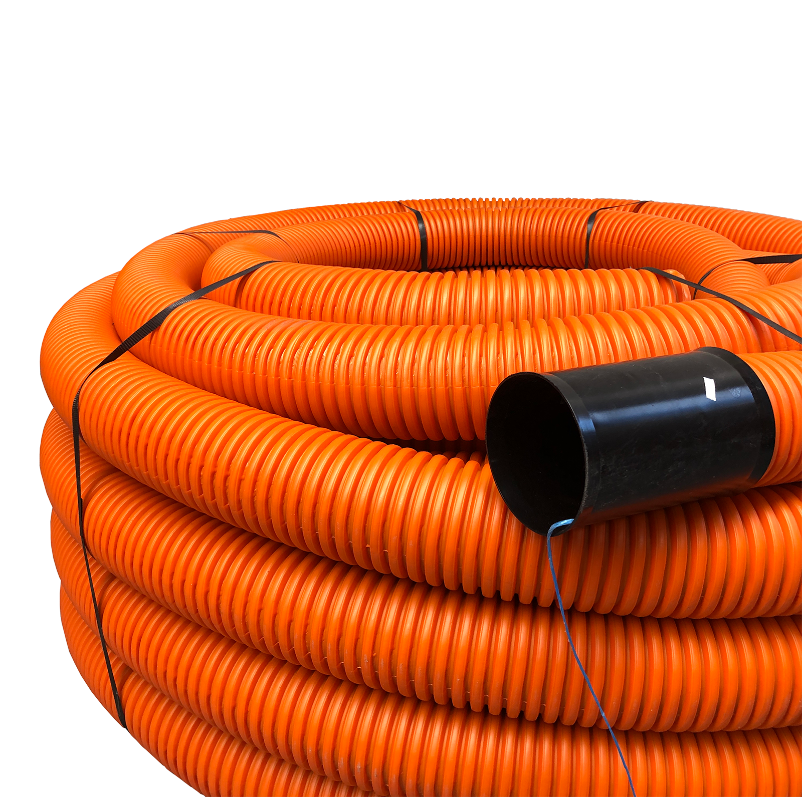 PE flex pipe, 63mm, roll 50m, orange