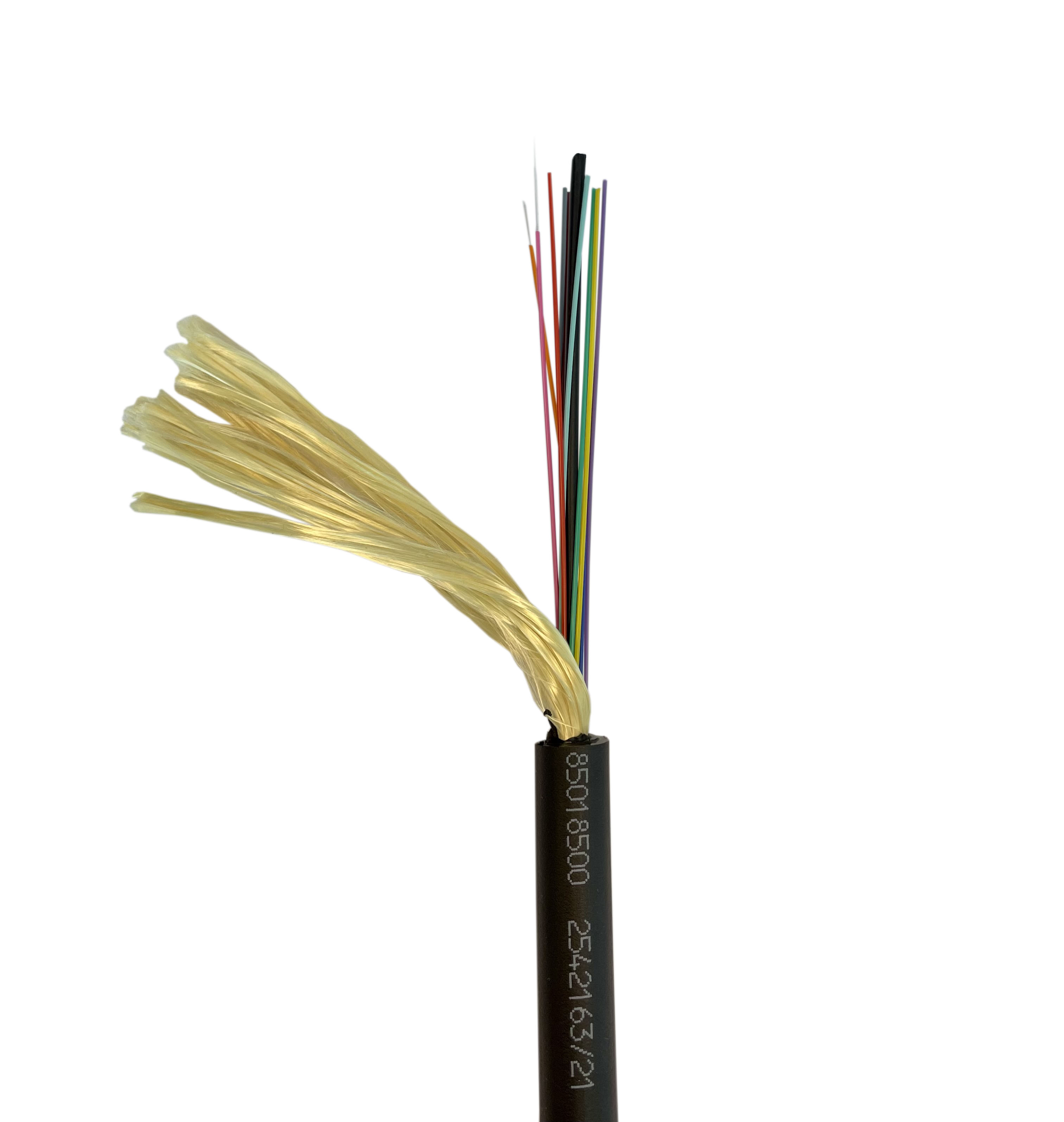 Drag chain cable, 12-way, OM3, 250um, 13.0mm, PUR, black