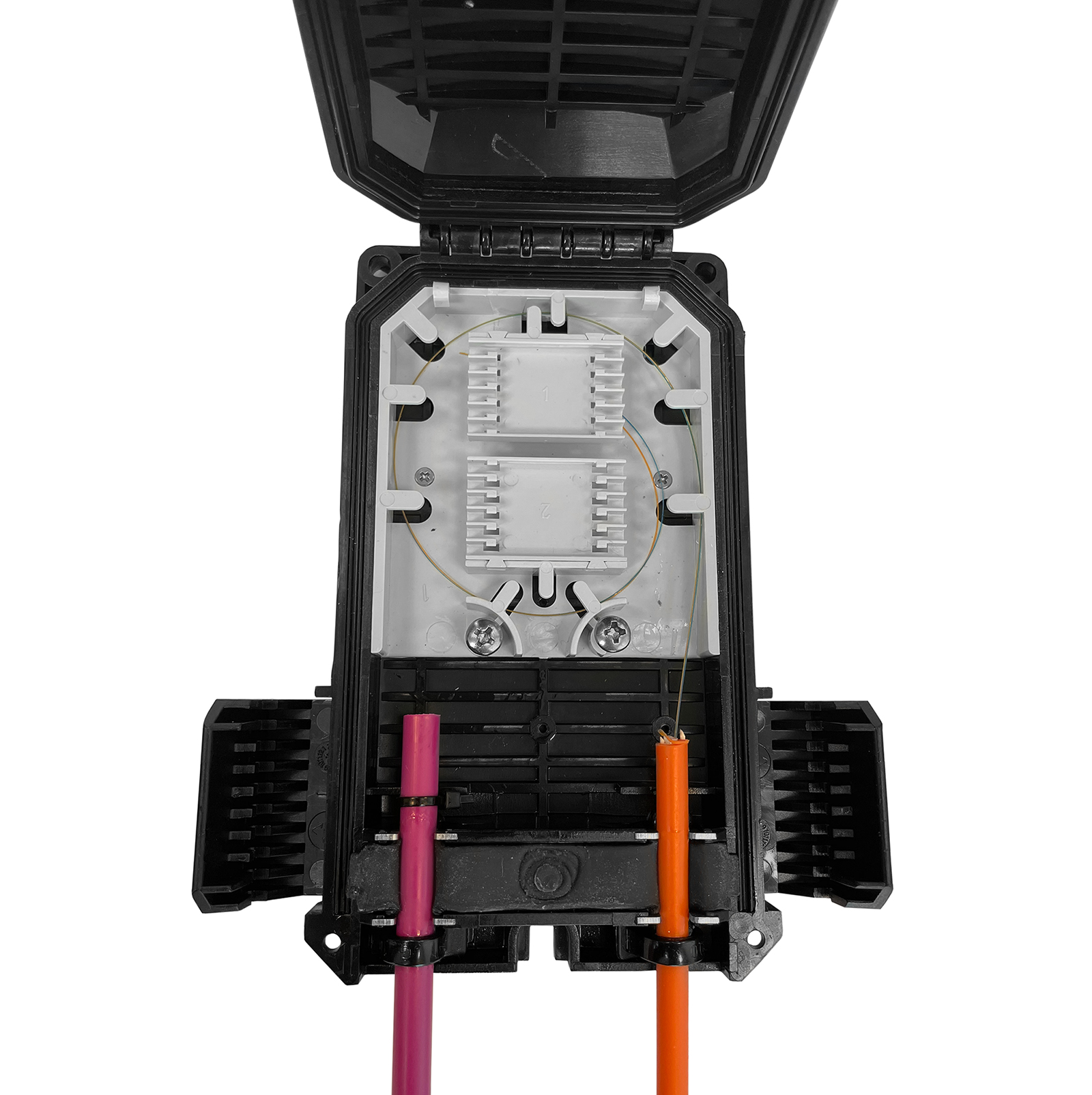 Fiber optic enclosure NANO, 12-way, 12ANT/12HS