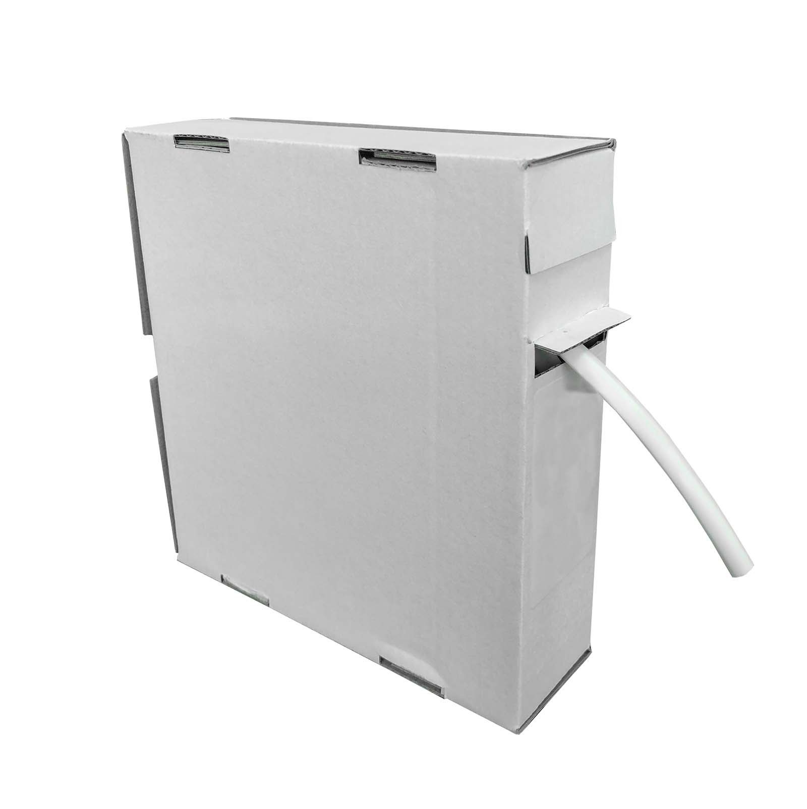 Shrink tubing, 4.8-9.5mm, roll 8m, white