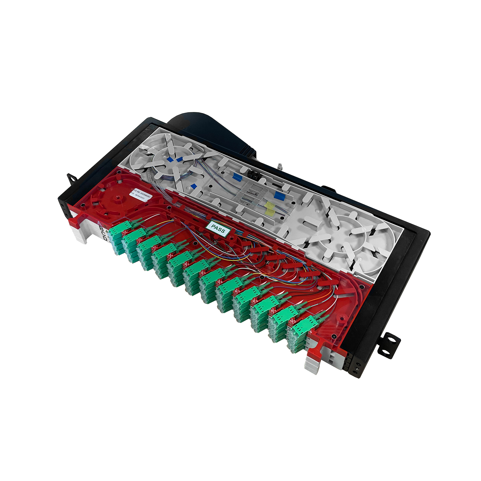 Patch panel ODF, left, 96-way, SM, LC/APC, 1HE