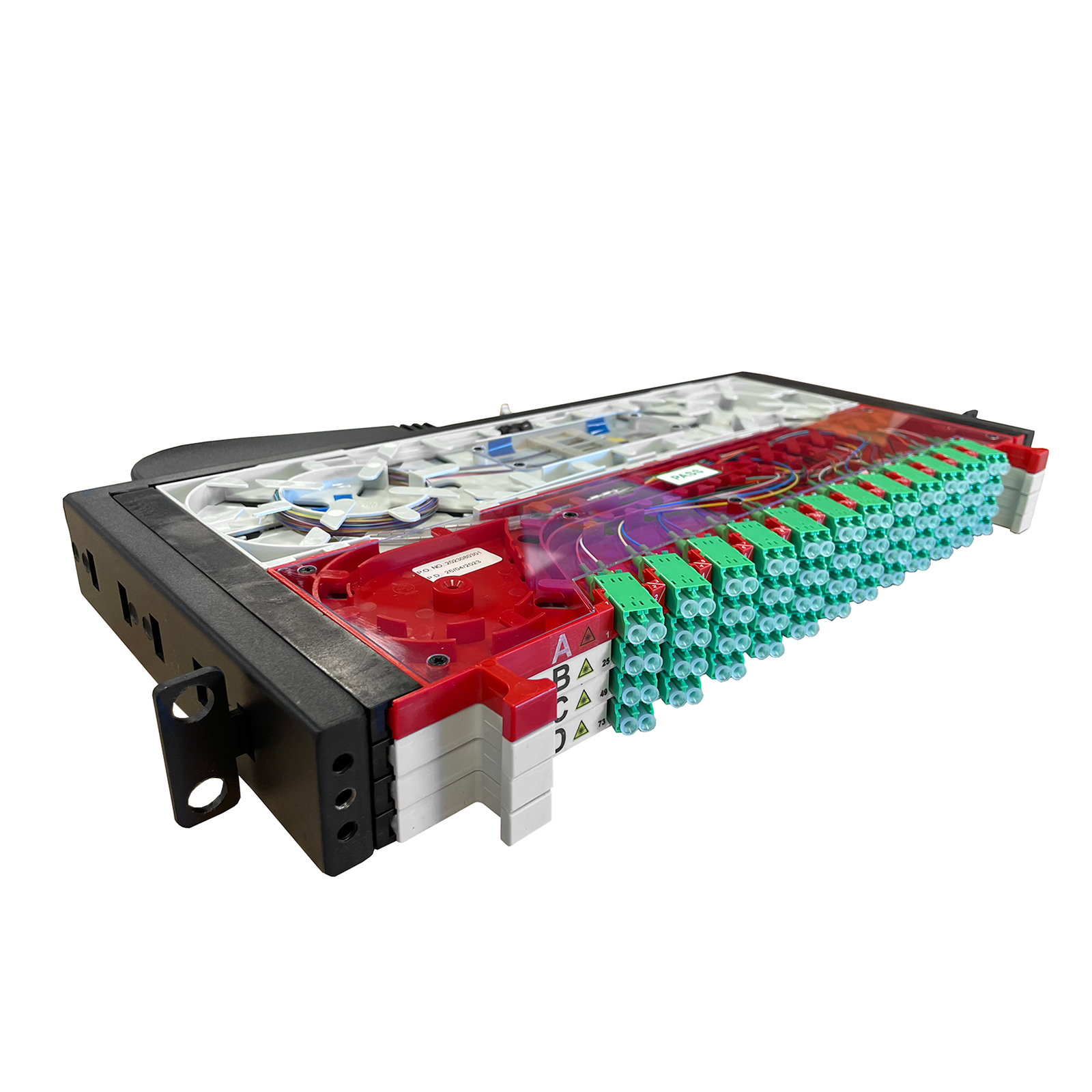 Patch panel ODF, left, 96-way, SM, LC/APC, 1HE
