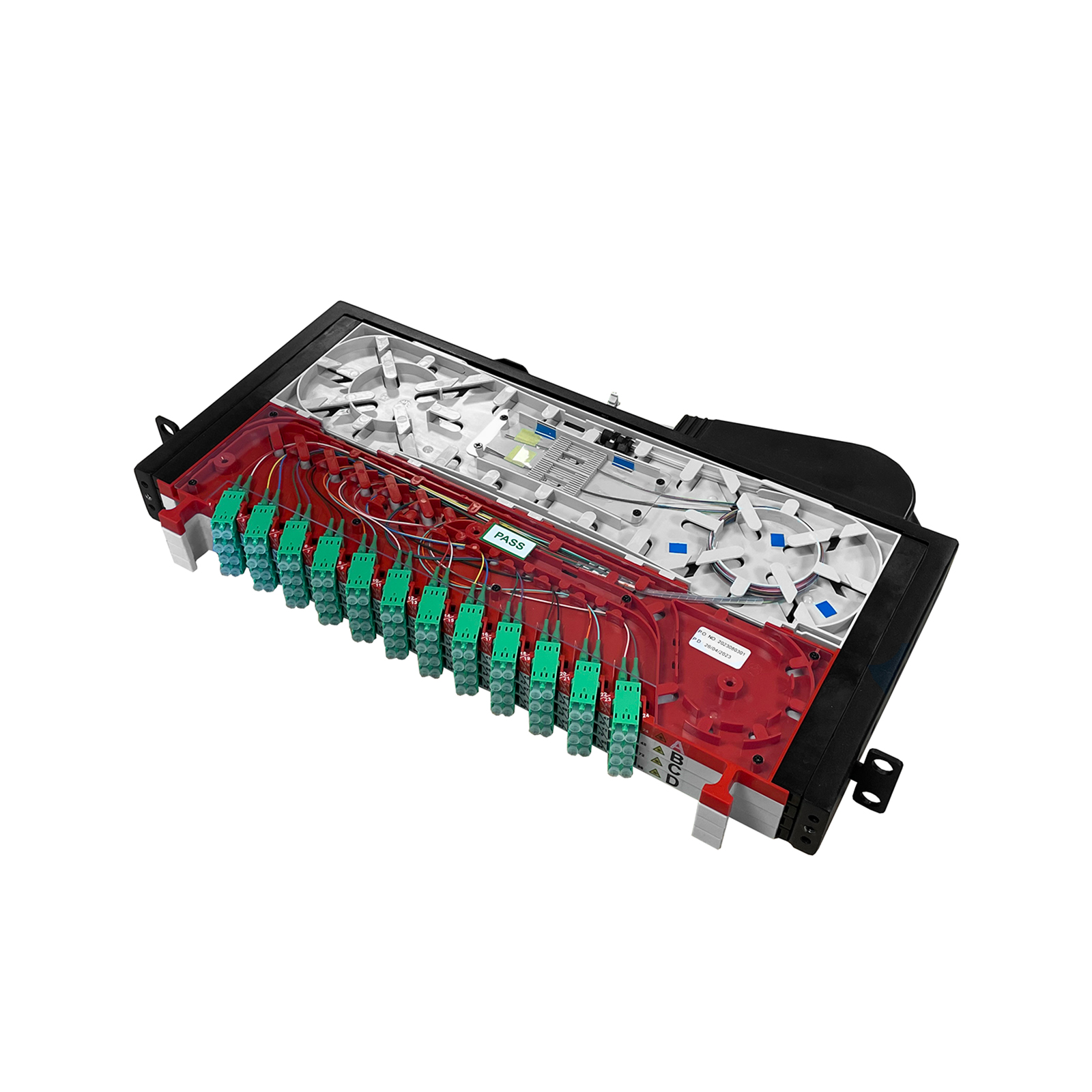 Patch panel ODF, right, 96-way, SM, LC/APC, 1HE