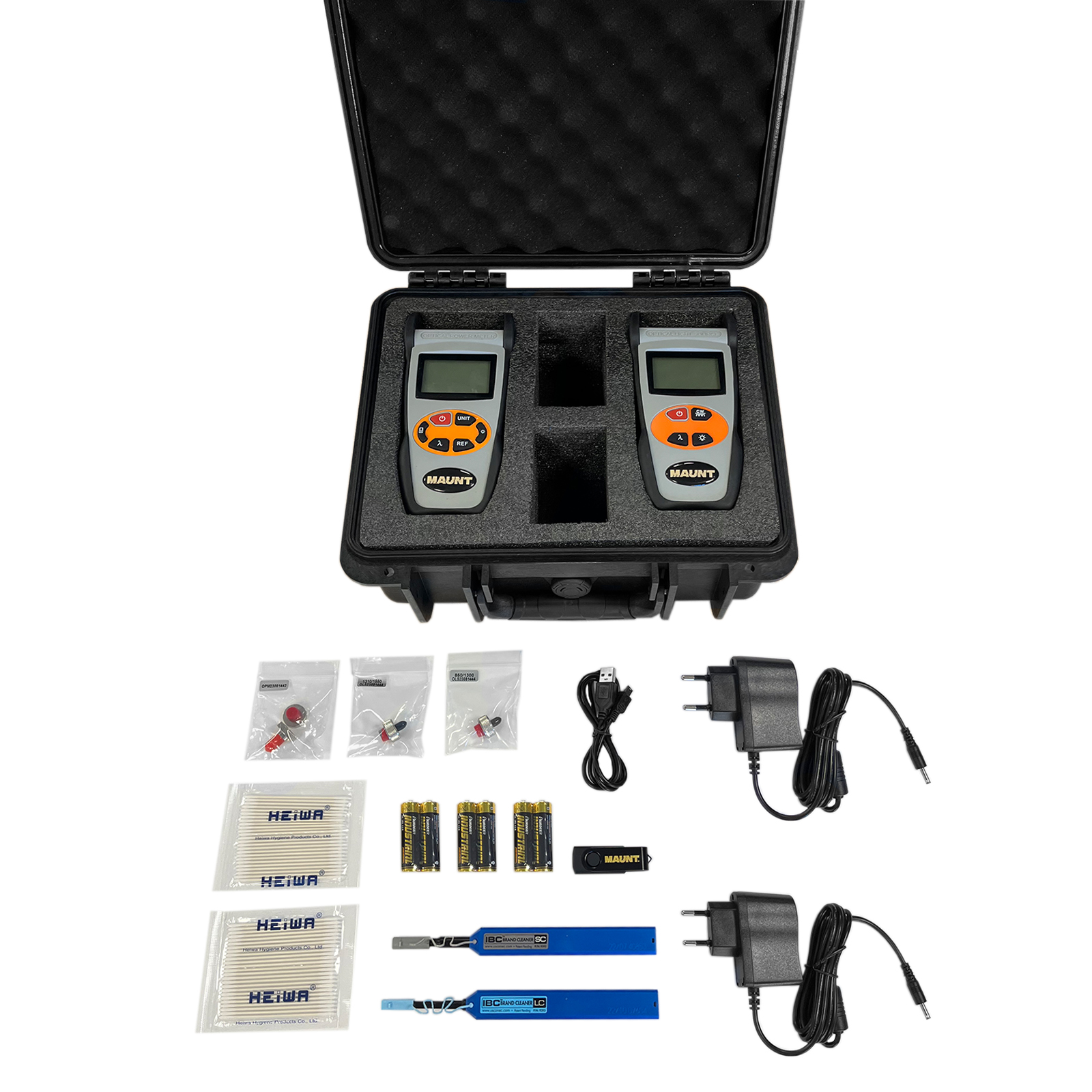 Optical loss test set, 850/1300 - 1310/1550, Maunt