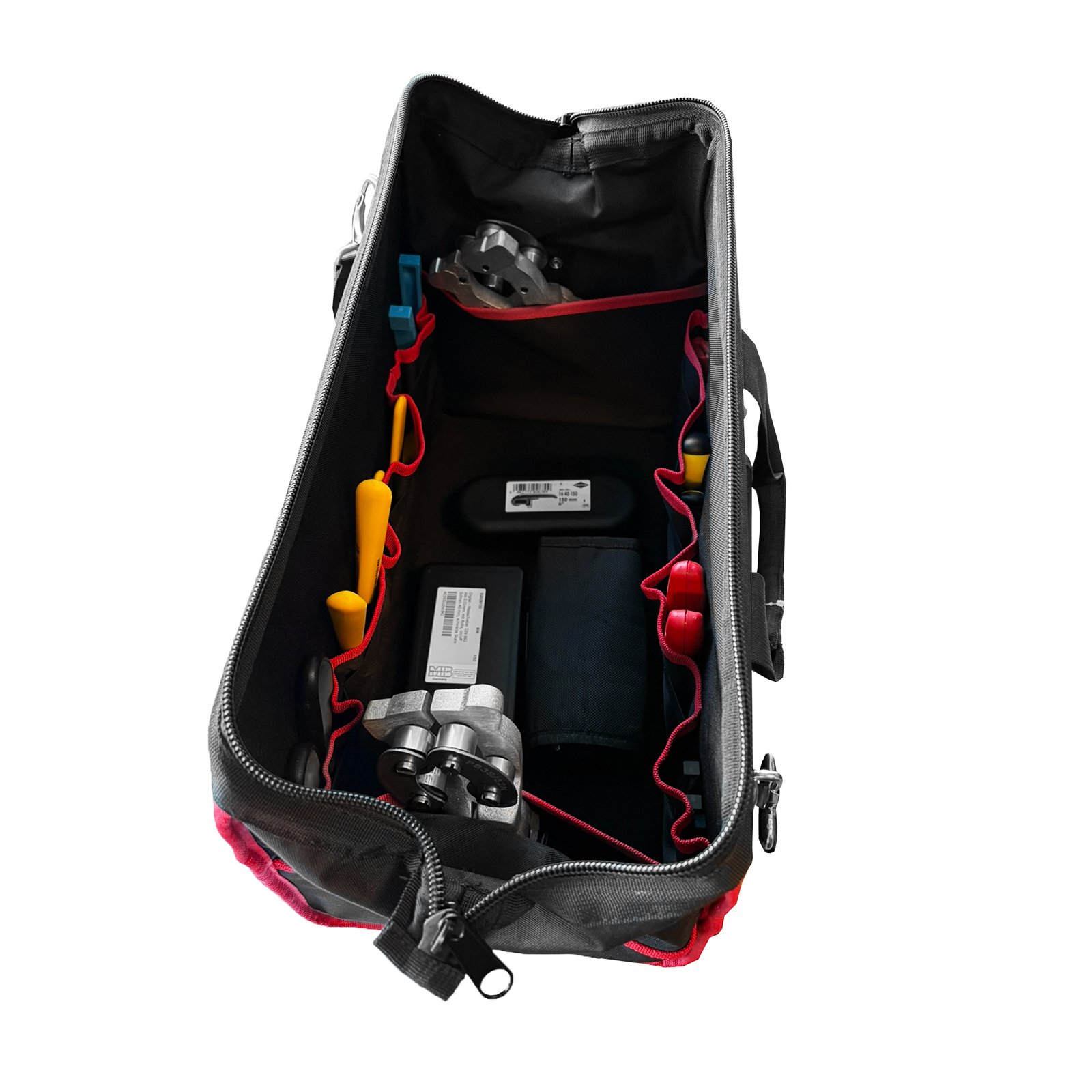 Tool bag complete, FTTH, fiber optic installer