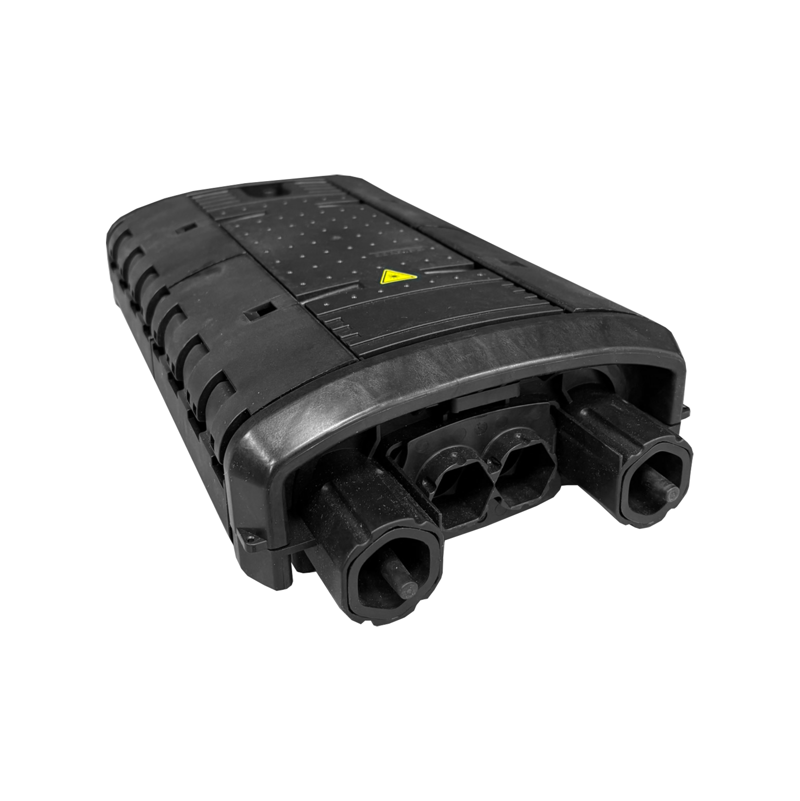 Fiber optic enclosure BPEO S1, 1x express cable, 2x branch cable, 12x splice cassette, Corning