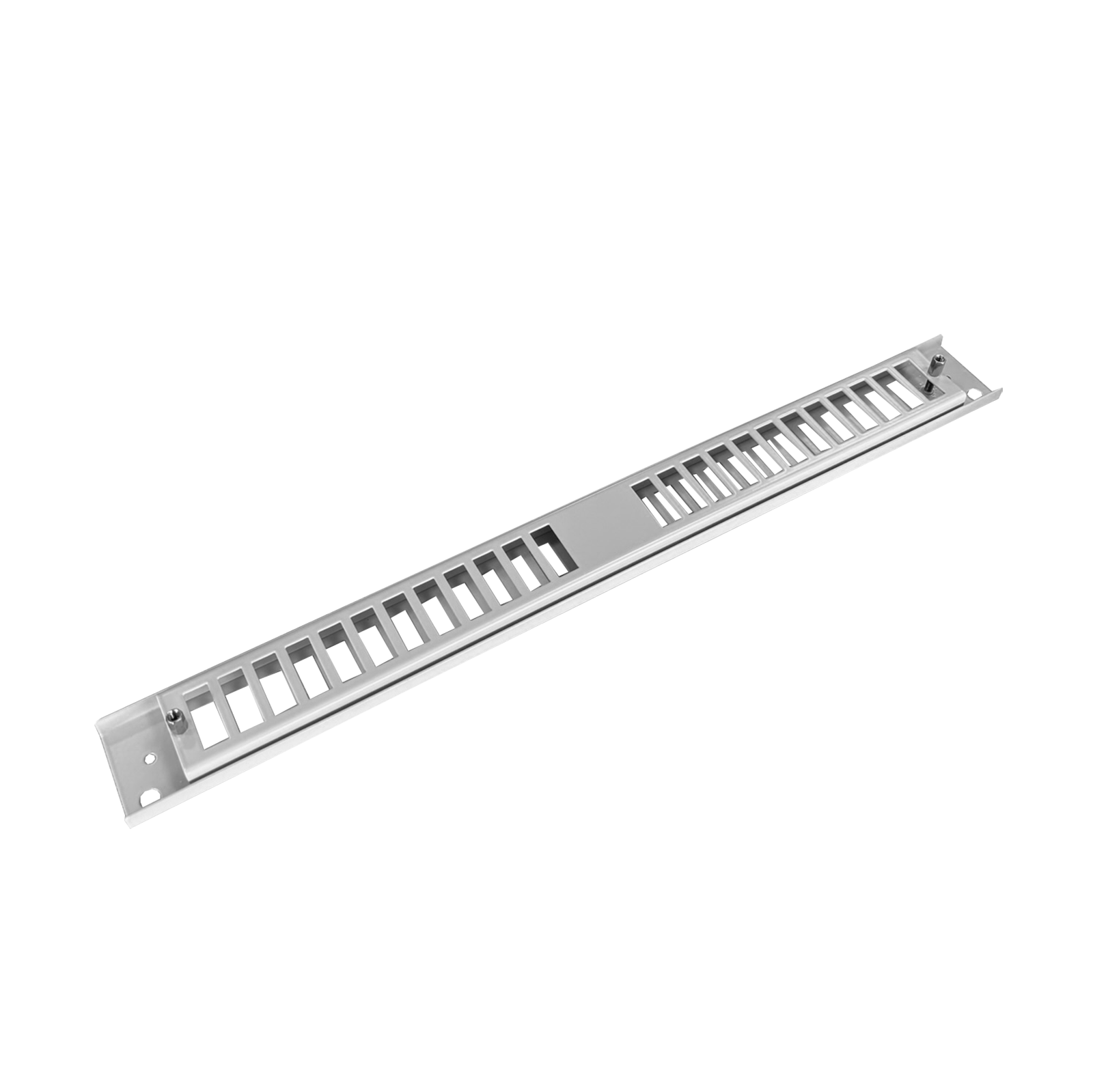 Patch panel front plate, 1U, 24x SC duplex, 19 inch, grey, Fibrain