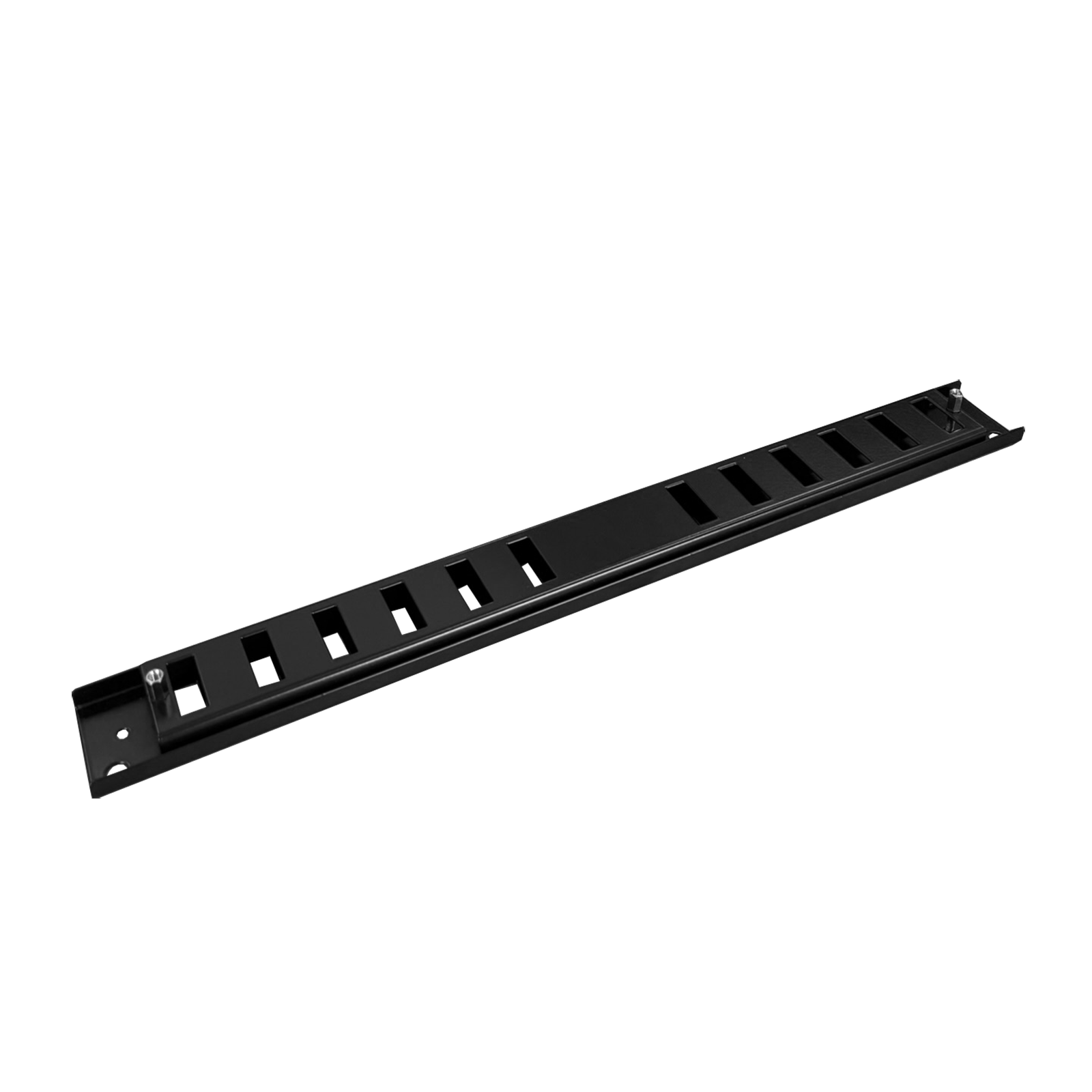 Patch panel front plate, 1U, 12x SC duplex, 19 inch, black, Fibrain