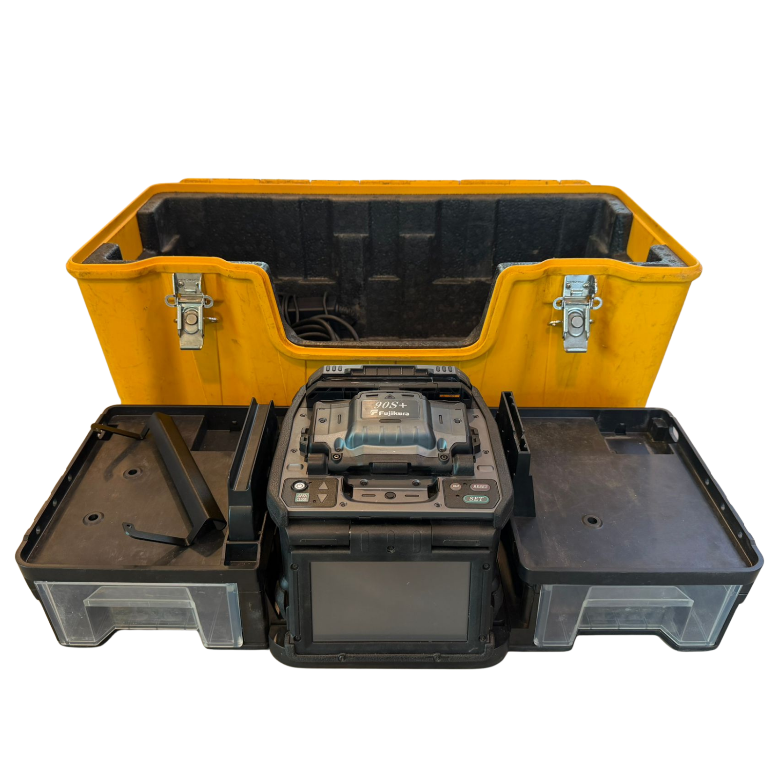 Used fusion splicer, 90S+, 695 splices, manufactured in 2022, Fujikura